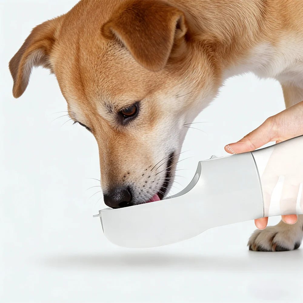 Botella de agua para perros y gatos con cuenco de viaje portátil - imagen 4