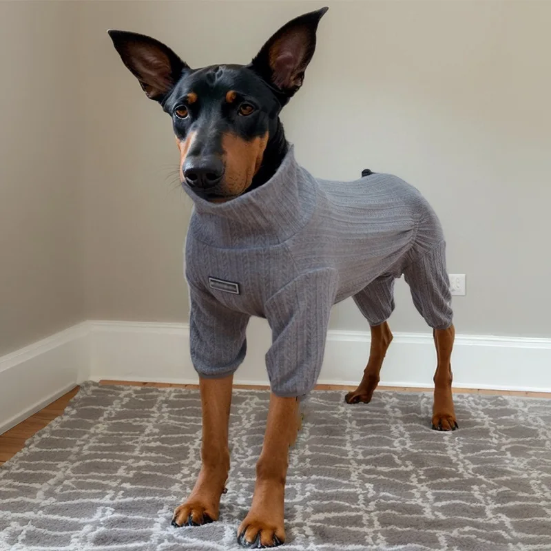 Pijamas ligeros para perros grandes, monos elásticos de algodón puro para perros, monos para perros de 4 patas, disfraz transpirable de malla de verano para perros grandes - imagen 5