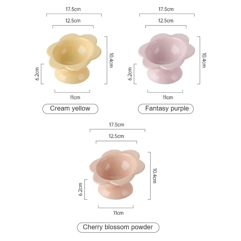 Cuenco para comer, cuencos de agua para perros, productos, alimentador, comida elevada, cachorro, gato, bebiendo, cerámica elevada para mascotas inclinada - imagen 2