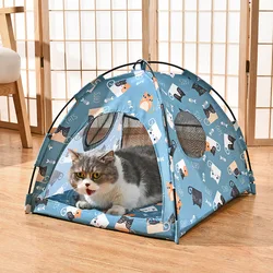 Nido Cave Plegable 4 Estaciones para Gatos y Perros - Cama Cueva Transpirable