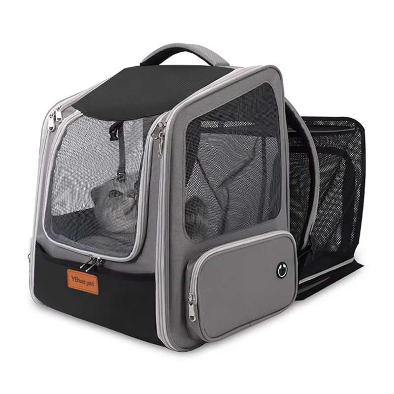 Mochila transportadora expandible para gatos y perros pequeños