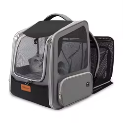 Mochila transportadora expandible para gatos y perros pequeños