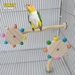 Juguete interactivo de madera con bolas giratorias para gatos
