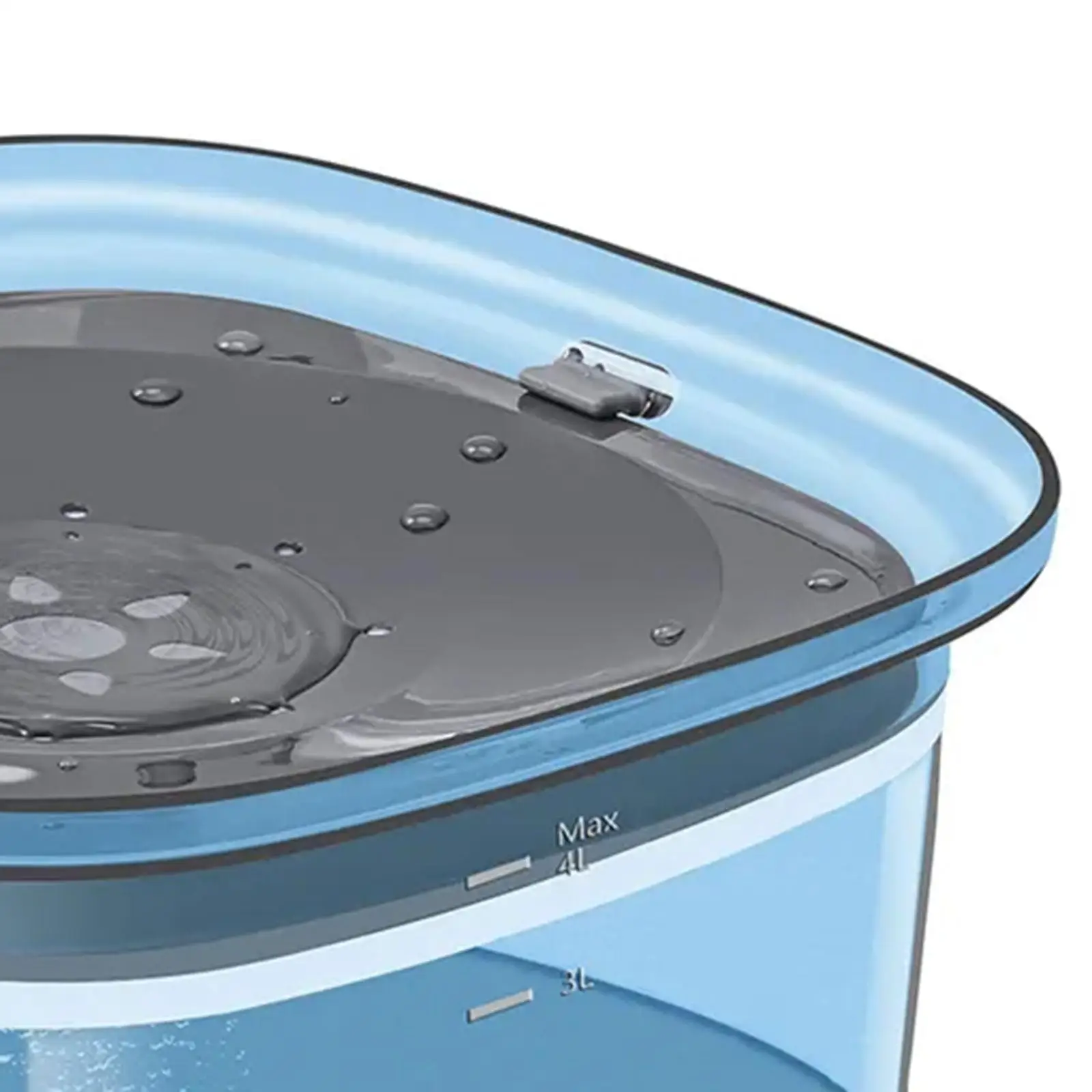 XL Pet Water Bowl - Spill-Resistant Drinking Dish for Large Pets