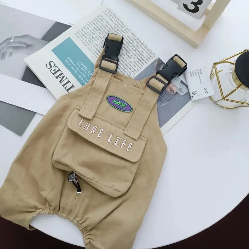 Monos de invierno para perros, ropa de cuatro patas, ropa para mascotas con letras, monos de moda para perros, trajes cálidos para mascotas, disfraz para perros - imagen 4