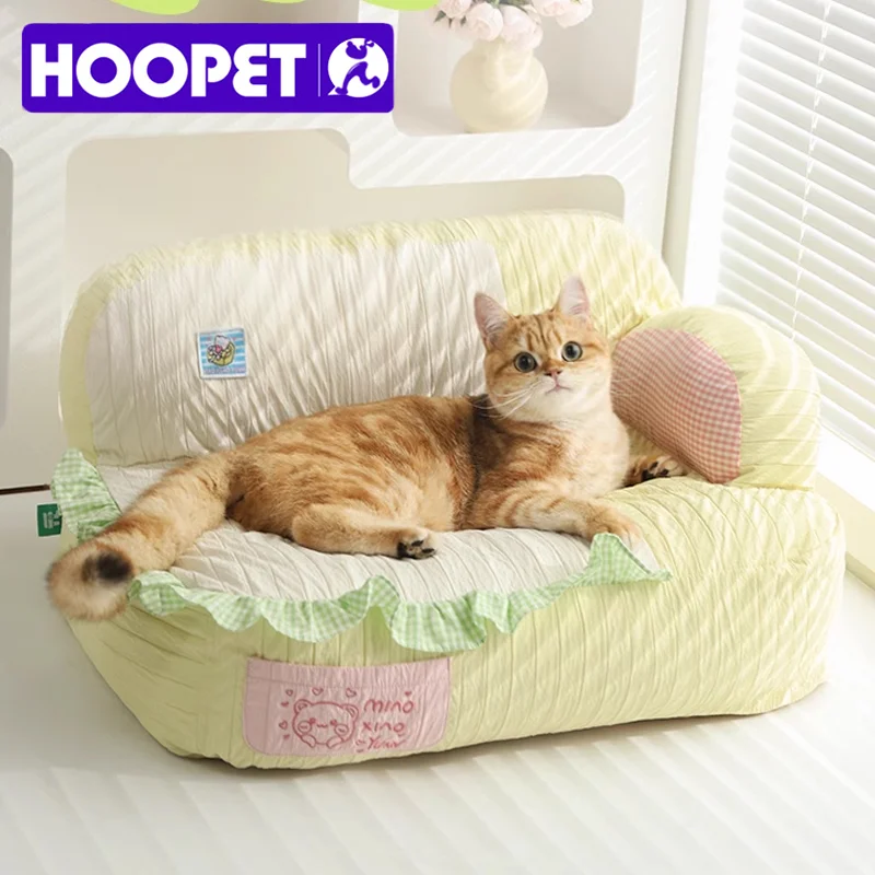 HOOPET-cama Universal para gatos para todas las estaciones, sándwich de invierno, cama para gatos, seguridad de temporada, cama para mascotas de verano, nido para dormir para gatitos, sofá para gatos