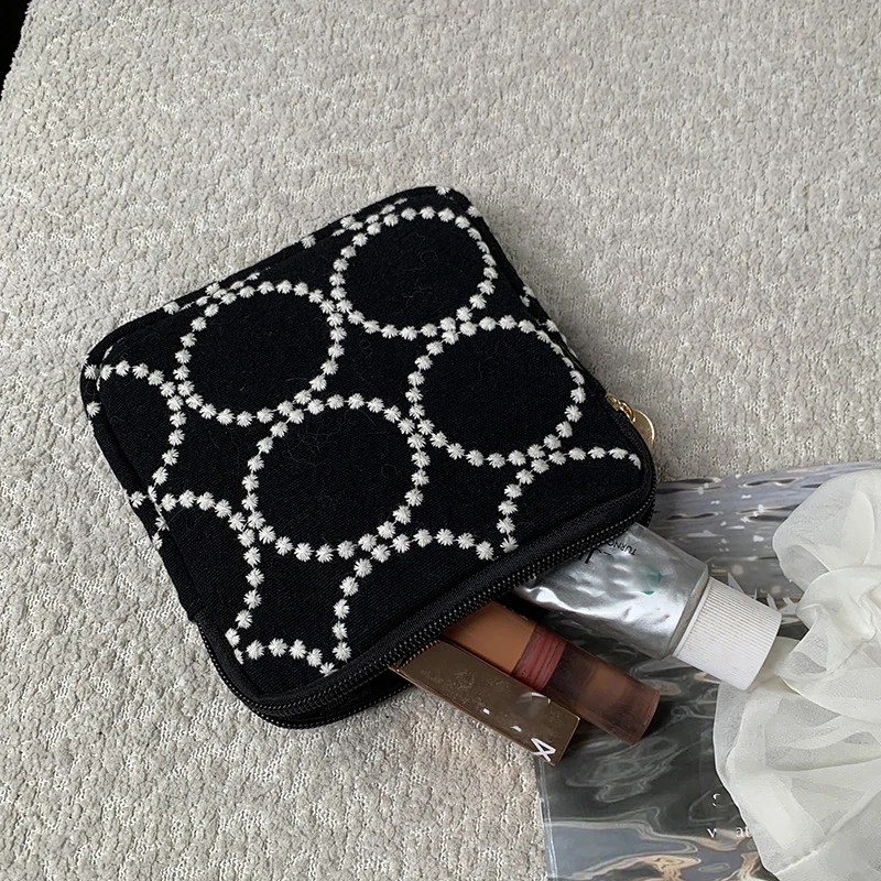 Bolsa de algodón lino étnico para guardar accesorios gato perro - imagen 5
