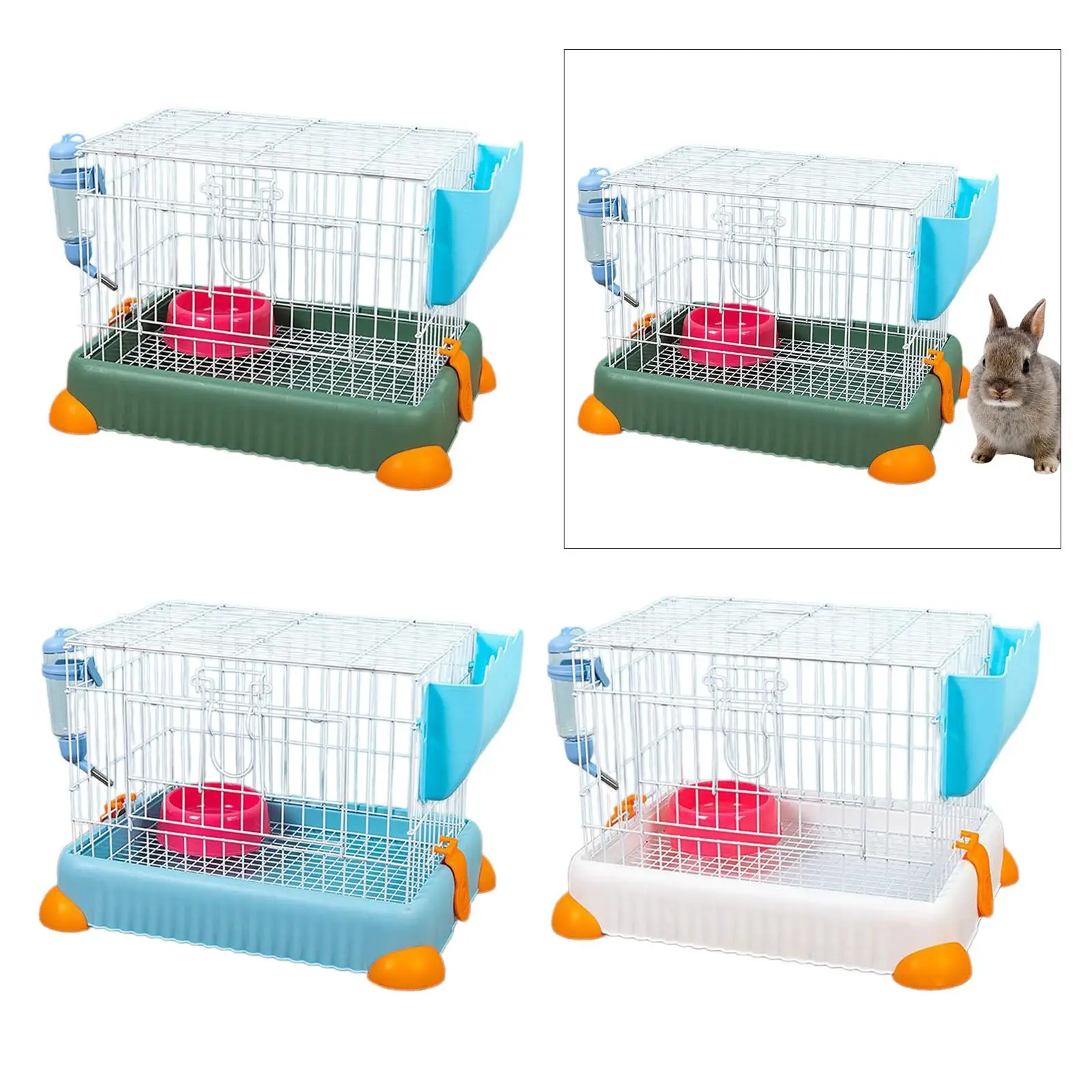 Rabbit Cage Guinea Pig Cage Habitat Cage with Detached Tray Bunny Hutch Small Animals Cage for Small Pets Chinchilla Squirrel Rabbit Cage Guinea Pig Cage Habitat Cage with Detached Tray Bunny Hutch Small Animals Cage for Small Pets Chinchilla Squirrel