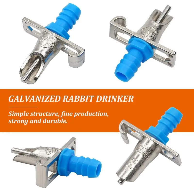 Alimentador automático de agua para tetina de conejo, bebedero para roedores, herramientas para beber tetina de conejo, bebederos para conejos, 10/15/20 piezas - imagen 4