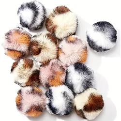 Bola de juguete peluche leopardo para gatos y perros