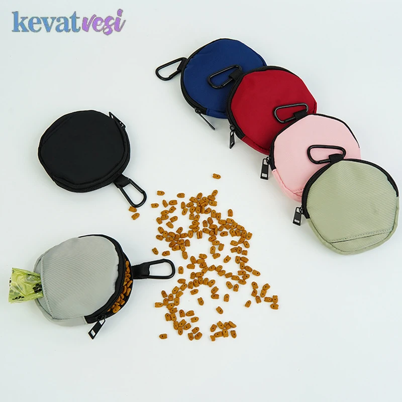 Bolsa portátil para entrenamiento de perros, riñonera de recompensa para mascotas al aire libre, bolsa multifuncional para aperitivos para cachorros con dispensador de bolsas de basura, acceso para perros