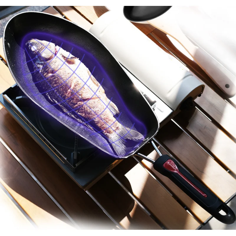 Sartén antiadherente para gatos – Pescado en casa o aire libre - imagen 2