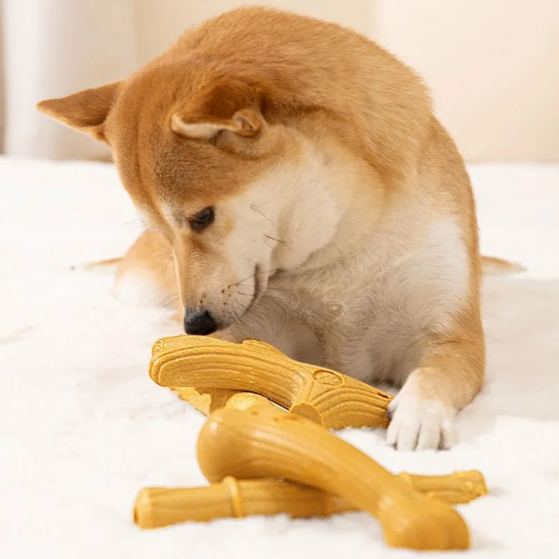 Juguetes para masticar para perros lavables, madera de pino, forma de cuerno de ciervo, productos calmantes para mascotas, juguete para masticar para cachorros resistente y duradero para masticadores agresivos - imagen 5