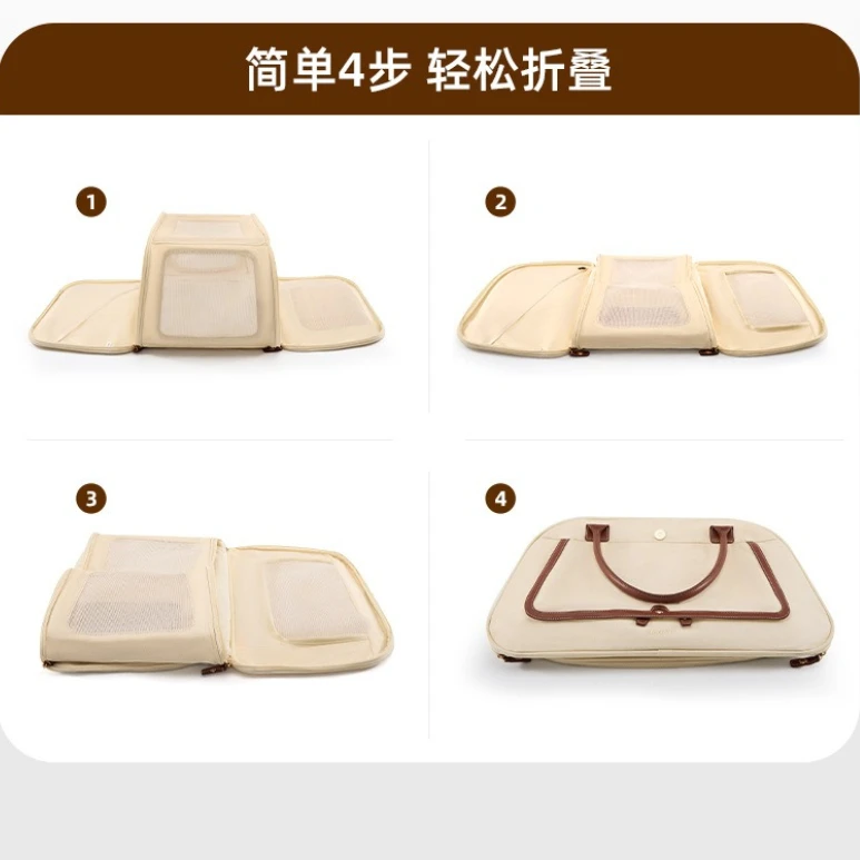 Bolsa cama transporte perros y gatos asiento trasero – Cálido invierno - imagen 3