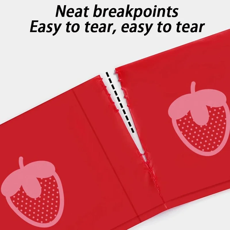 Dispensador de bolsas para excrementos de perros, 7 rollos, fragante de fresa, bolsa de basura ecológica para perros, bolsa de basura gruesa biodegradable para cachorros, recoger - imagen 5