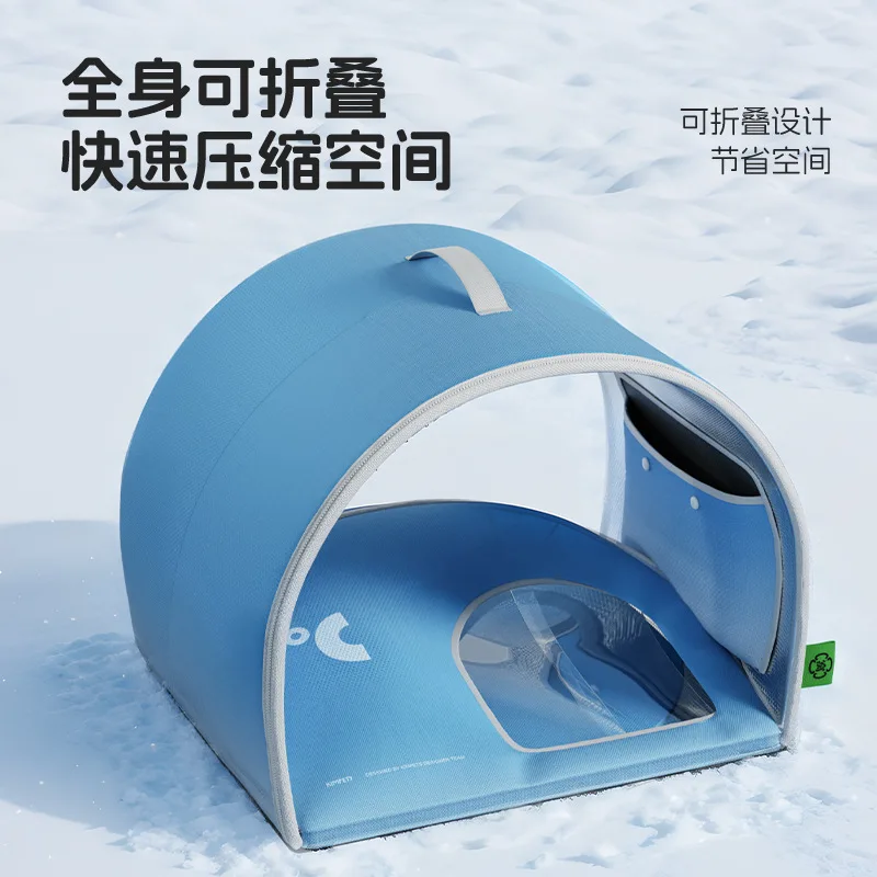 Nueva habitación con aire acondicionado para gatos, artefacto de refrigeración, nido para gatos de verano, nido de hielo, perrera, casa iglú para mascotas, nido, productos para mascotas - imagen 4