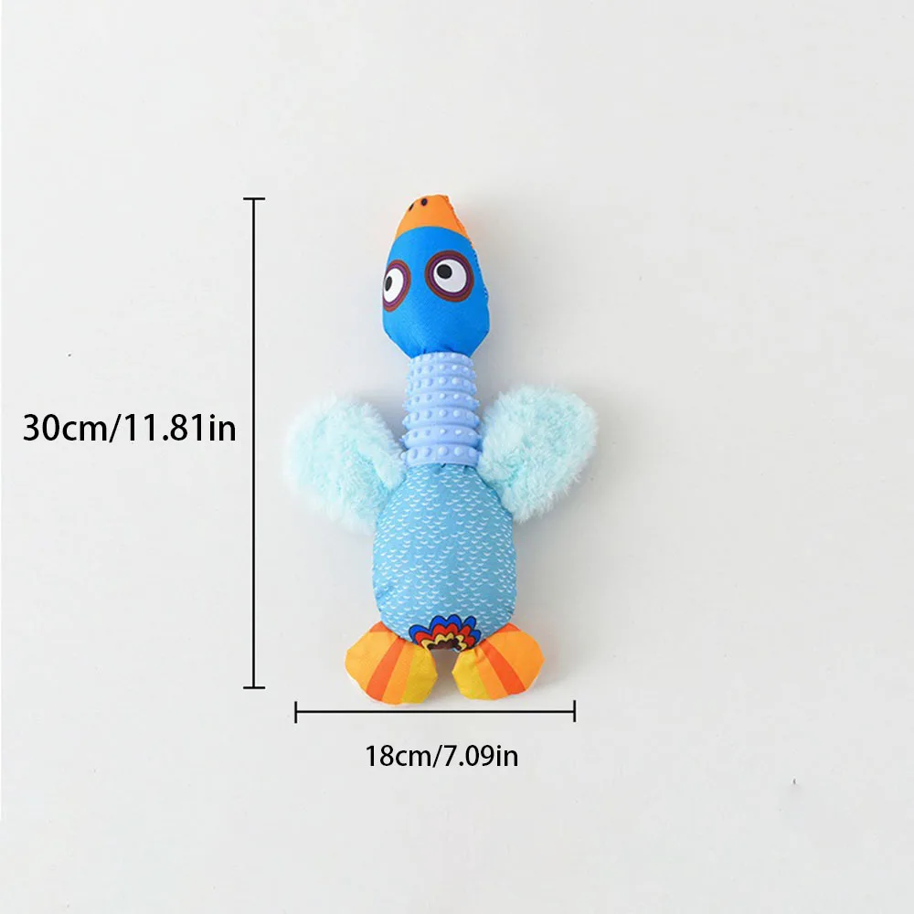 Lindo juguete para perros de ganso salvaje chirriante, juguete molar duradero para masticar para entrenar, accesorio de entrenamiento para mascotas no tóxico para aliviar el aburrimiento - imagen 4
