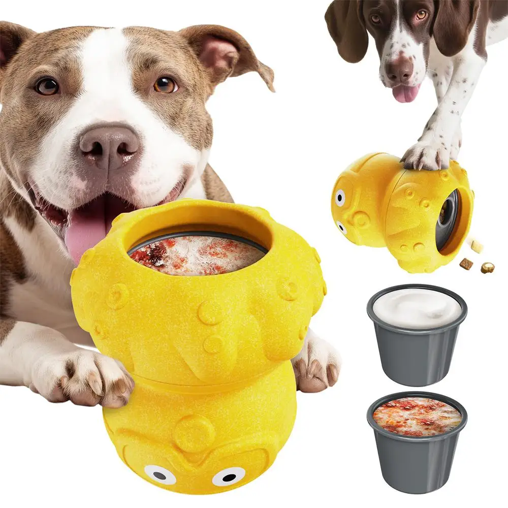 Juguete indestructible perro dispensador golosinas congeladas pulpo
