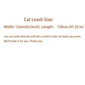 Custom cat leash