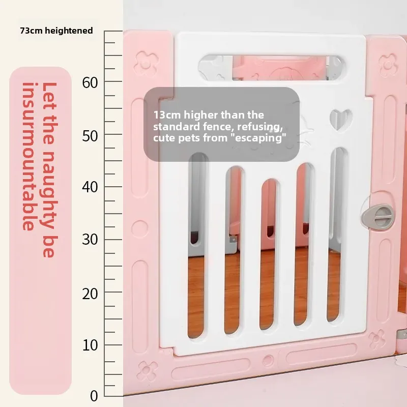 Cercas para perros elevadas de 73/79CM, valla para mascotas, valla de aislamiento interior, productos para mascotas de tamaño pequeño y mediano para el hogar