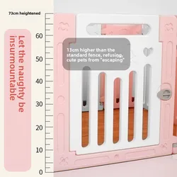 Cercas para perros elevadas de 73/79CM, valla para mascotas, valla de aislamiento interior, productos para mascotas de tamaño pequeño y mediano para el hogar