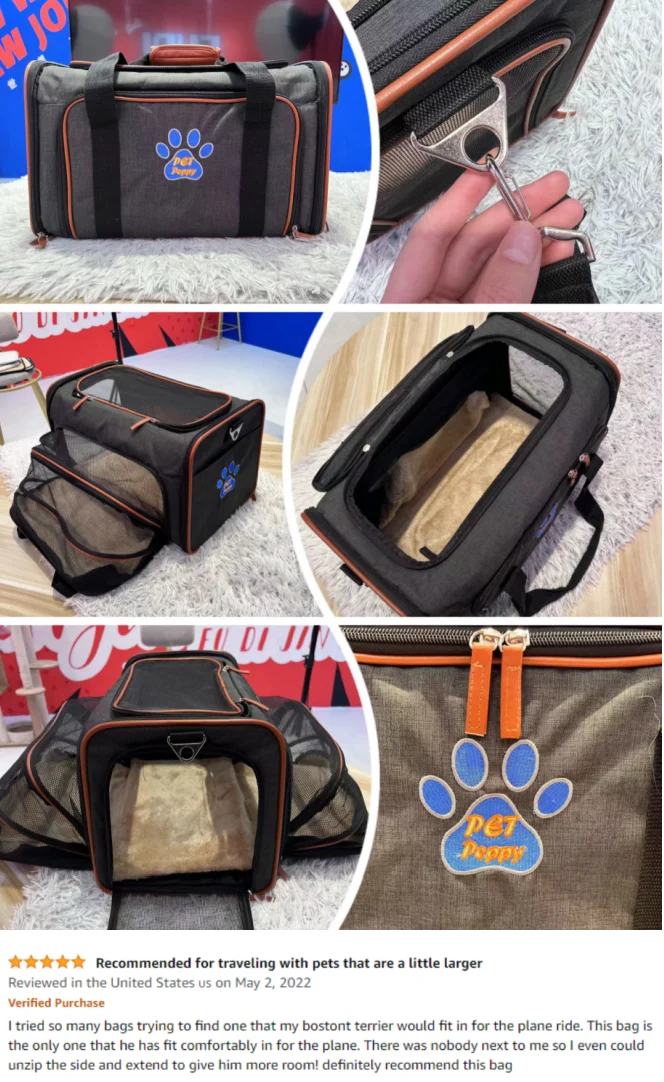 Portador con diseño reversible