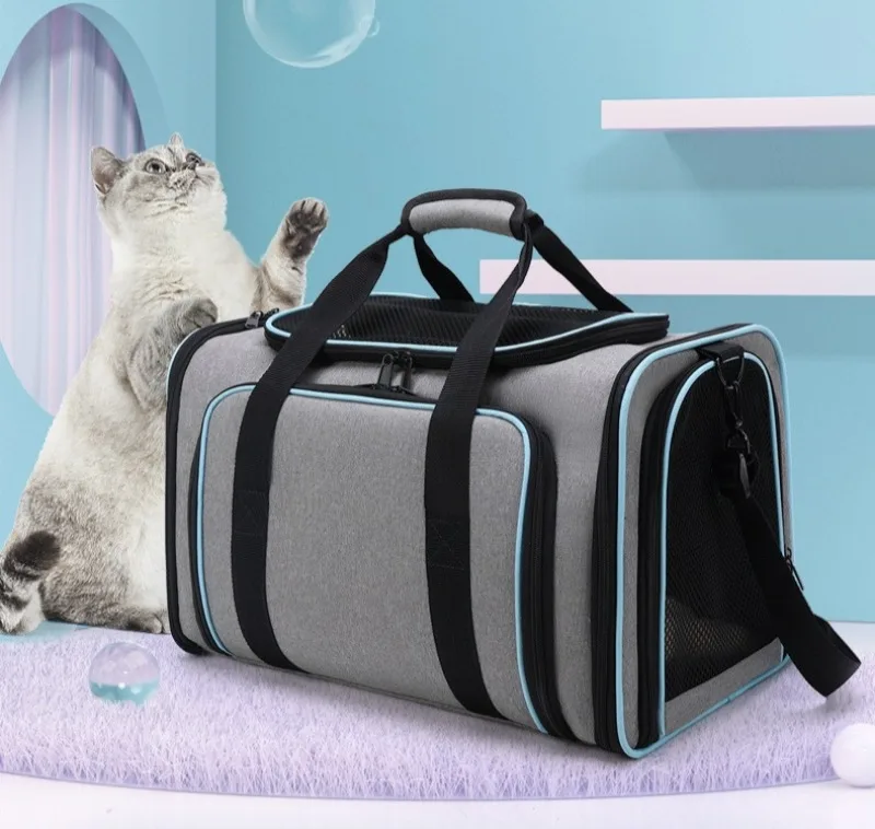 Bolsa de transporte expandible para gatos