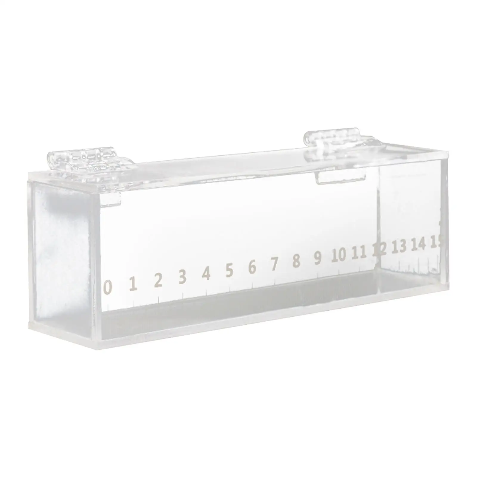 Fish Viewing Box with Scale Fishing Acrylic Isolation Breeder Box Fish Breeding Tanks with Lid