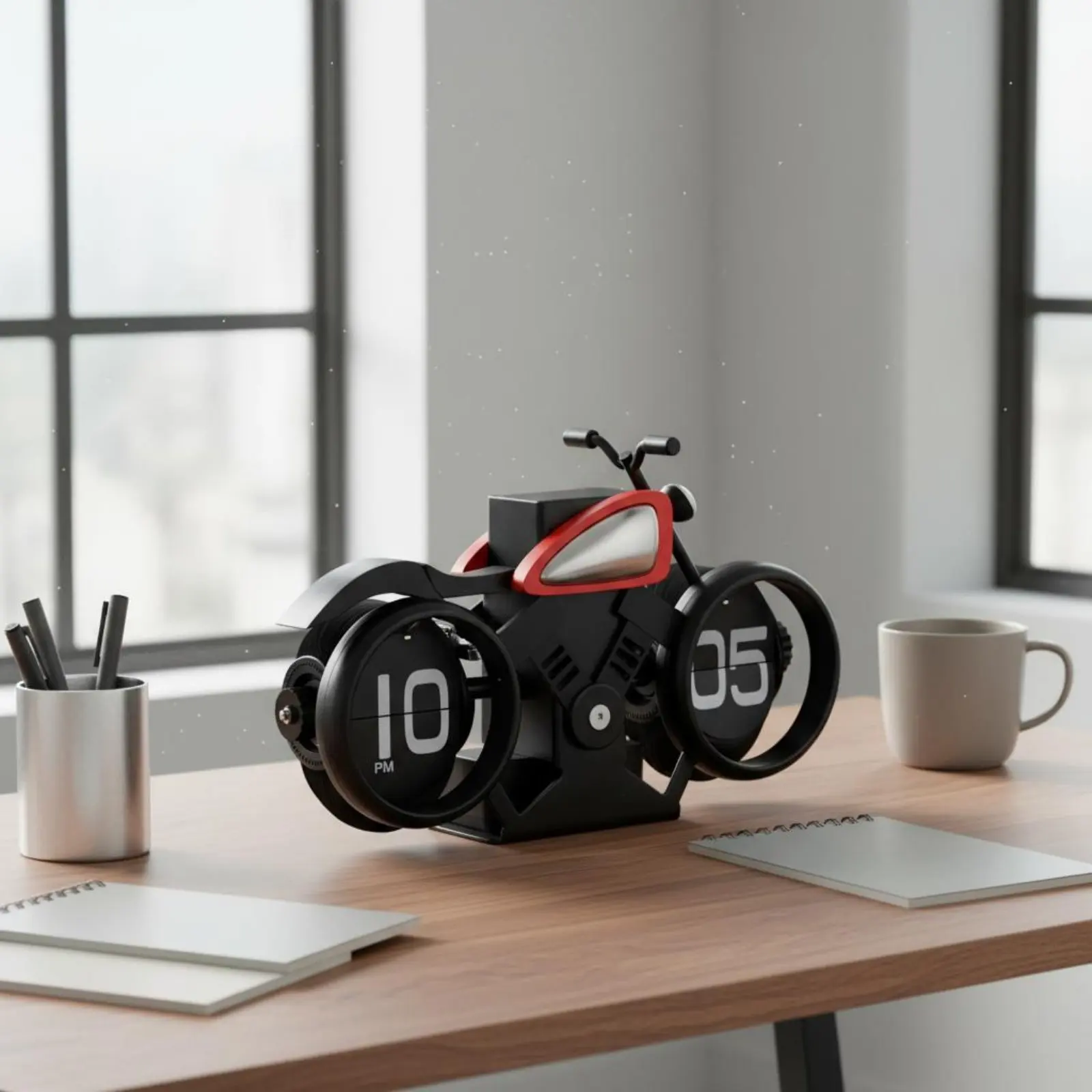 Reloj Mecánico Retro para Motocicleta – Abatible, Silencioso y Decorativo - imagen 3