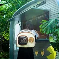 Beige backpack