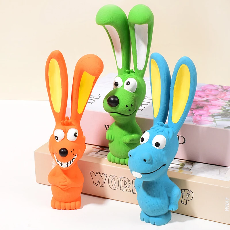 Juguetes de látex para perros y mascotas, juguetes para masticar para perros pequeños y medianos, resistentes a mordeduras, limpieza dental, suministros para mascotas - imagen 3