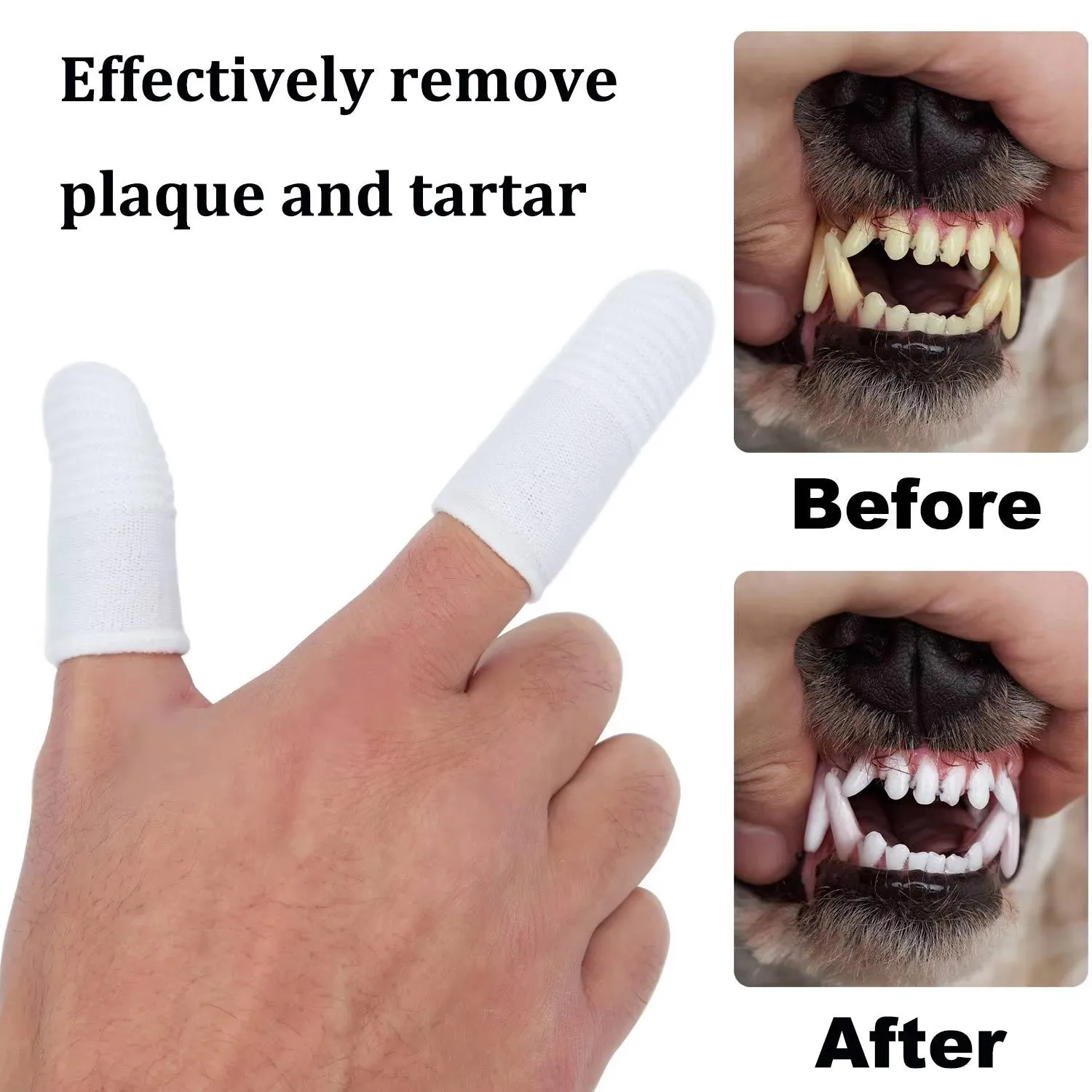 2/8/10/12 Uds. Cepillado de dos dedos para mascotas, cunas para dedos, herramienta de limpieza bucal para dientes de cachorro, cepillo de dientes para dedos de gatito, accesorios para el cuidado de mascotas