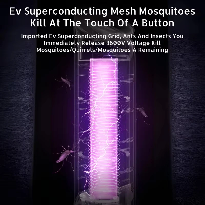 Lámpara antimosquitos eléctrica, repelente de plagas en forma de concha, lámpara LED con carga USB, trampa para mosquitos, novedad de 2025 - imagen 4