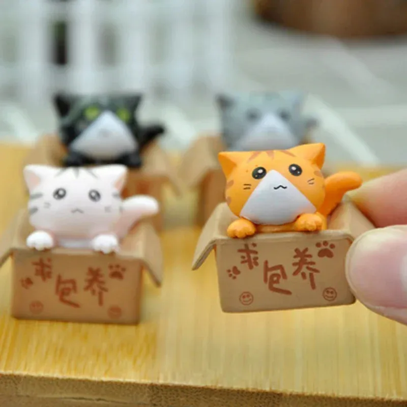 Estatuas de gatos mini para jardín y habitación infantil – Regalo niños - imagen 4