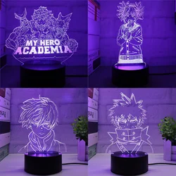 Lámpara LED Kawaii Bakugou – Luz nocturna de acrílico