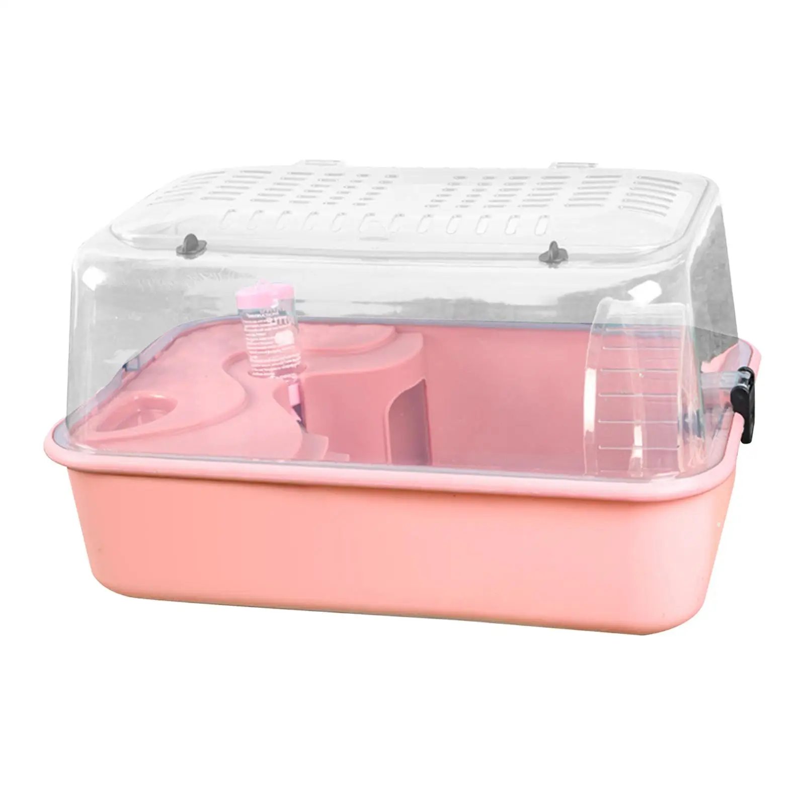 Hamster Cage Outgoing Carrier Sleep with Water Bottle Exercise Wheel Hamster Habitat Small Animal Cage for Mice Sugar Glider