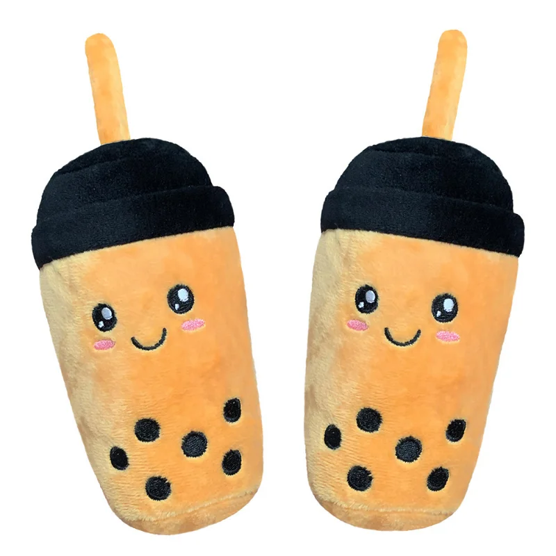 Taza de Cola de peluche divertida y Linda, juguete para mascotas, taza de té de leche, sonido chirriante, juguete para perros grandes, medianos y pequeños, cosas para cachorros de peluche para gatos - imagen 4