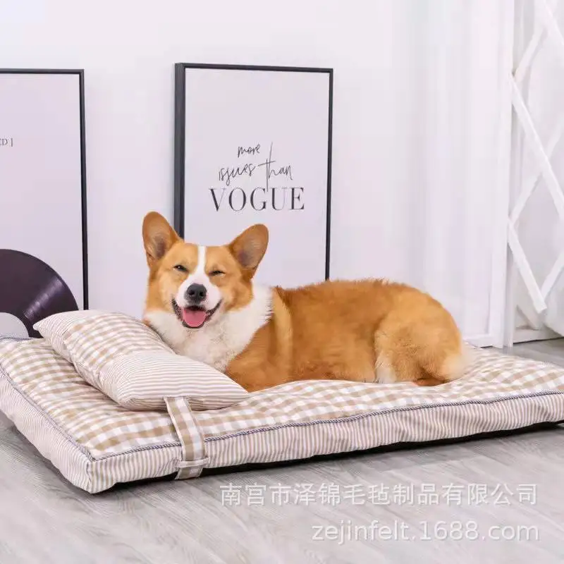 Kennel Universal in All Seasons Large Dog Sleeping Pad Removable and Washable Pet Mat Winter Dog Bed Pet Mat for Sleeping - imagen 2