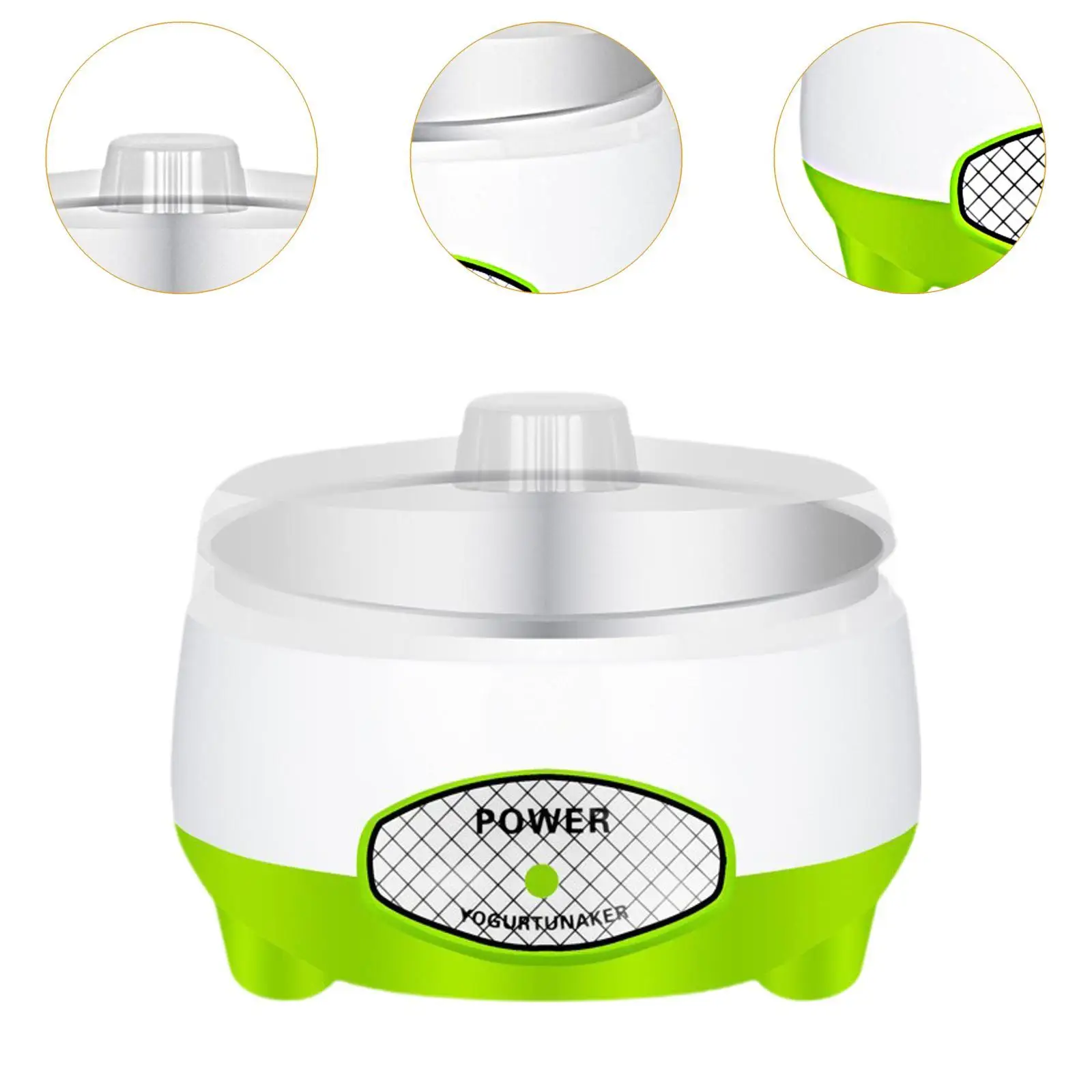 Heated Dog Pet Bowl 1000ml Mute Stainless Steel Insert for Cats Kitten Puppy