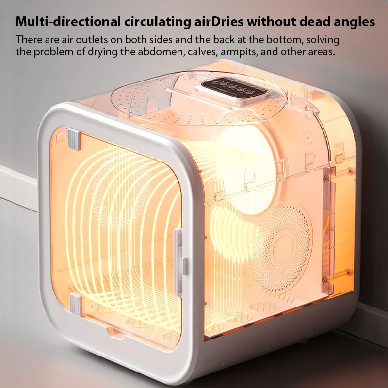 Caja secadora para mascotas de gran capacidad de 70 litros 360 °   Máquina secadora automática ultrasilenciosa para perros y gatos, secador de pelo inteligente para el cuidado de mascotas - imagen 4