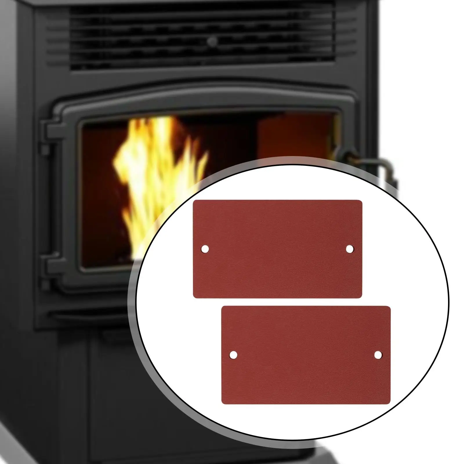 2Pcs Ash Cleanout Cover Gasket, High Performance Easy to Install Stoves Parts Stove Pellets Stove Parts, for Ashley AP5790 - imagen 4