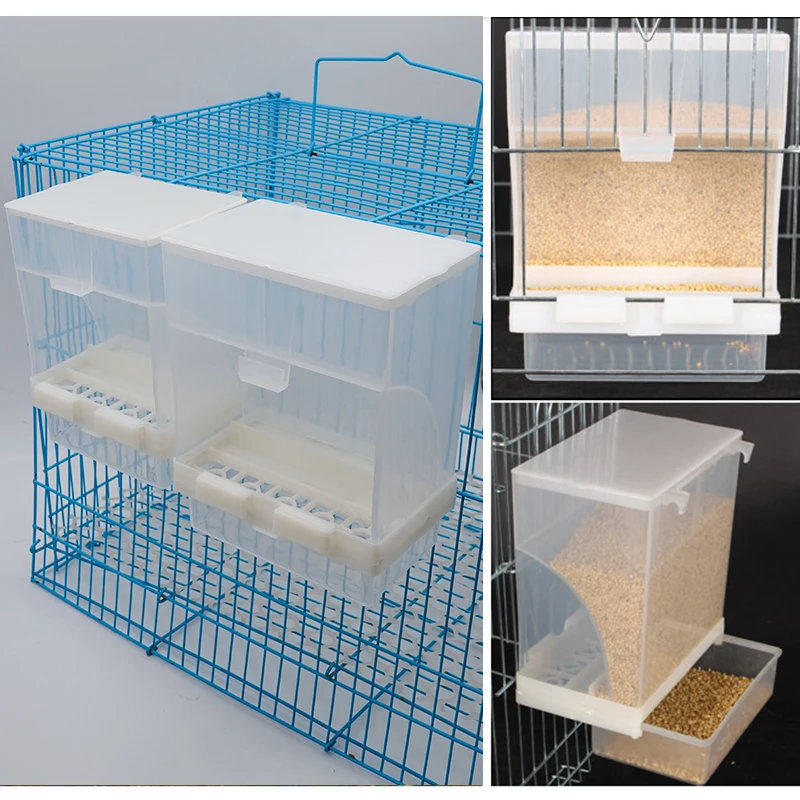 Comedero automático extraíble para pájaros, contenedor para mascotas, prevención de salpicaduras, comida, piel, peonía, herramientas de alimentación para pájaros colgantes, 1-5 uds. - imagen 3