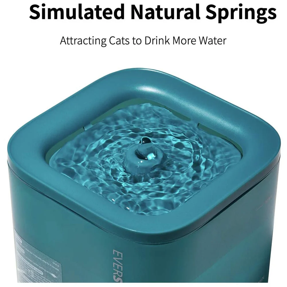 PETKIT-fuente de agua automática para gatos, dispensador inteligente de agua para perros con apagado automático, 1,85 L, LED silencioso - imagen 3