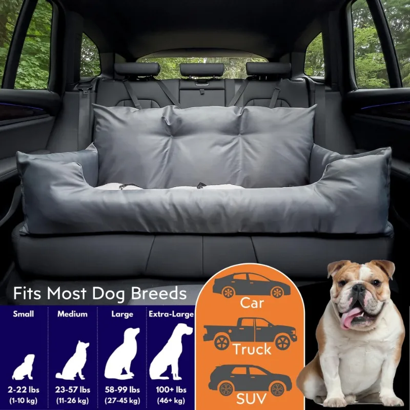 Casa de coche para mascotas, esteras de asiento de seguridad portátiles resistentes a la suciedad impermeables para perros, perrera antideslizante lavada desmontada y antiarañazos, producto para mascotas
