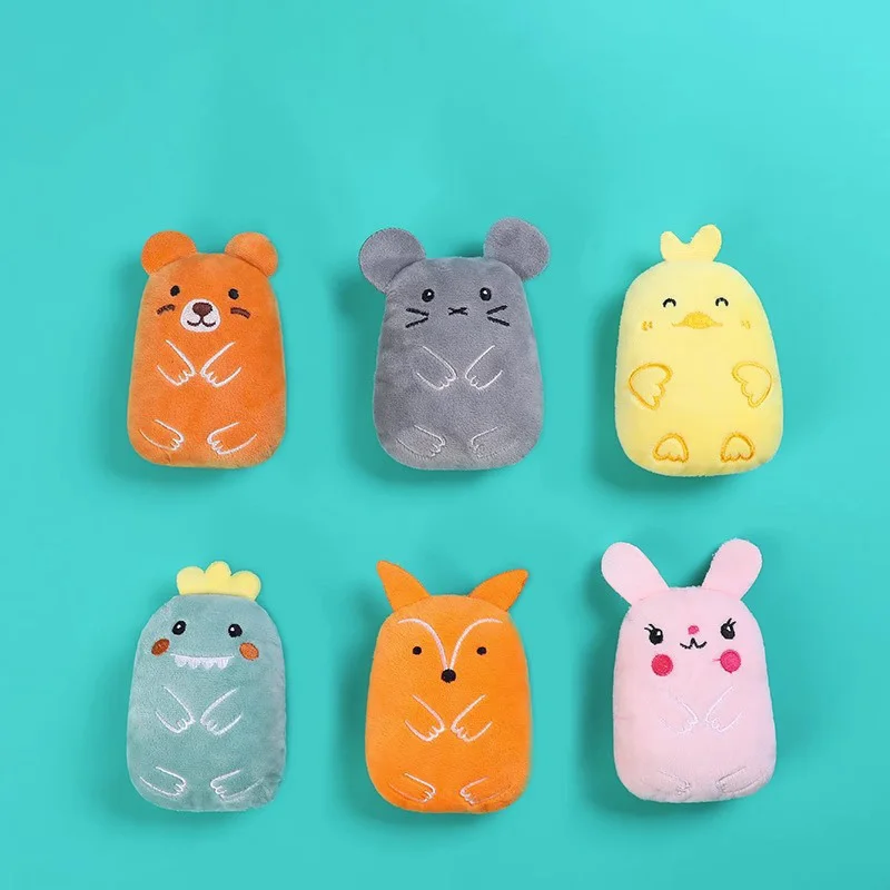 Animal de peluche cachorro masticar juguetes chirriadores lindo suave de peluche personalizado mascota gato juguete cachorro cosas duraderas juguetes - imagen 3