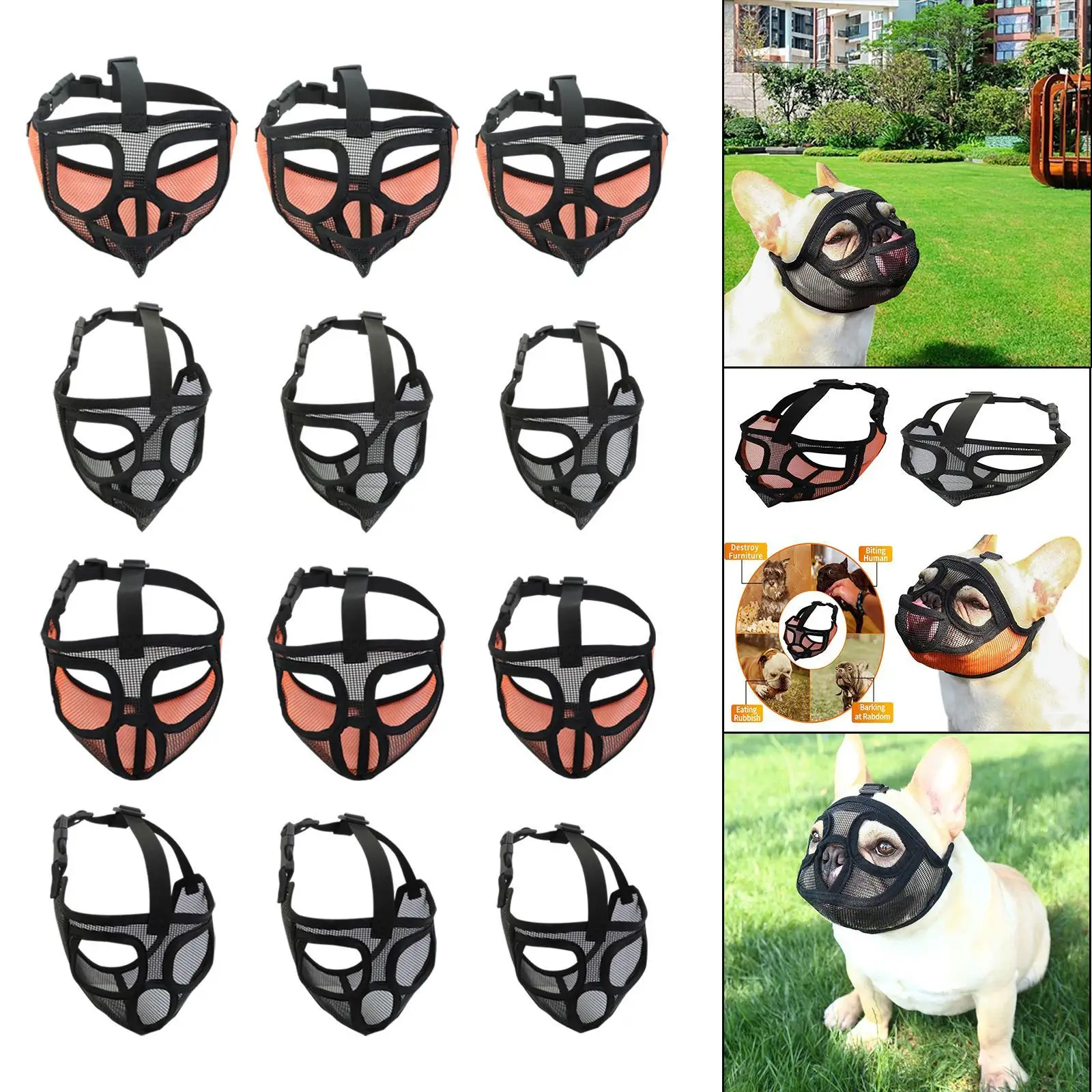 Bozal corto con hocico para perro, deja de morder y ladrar - imagen 5