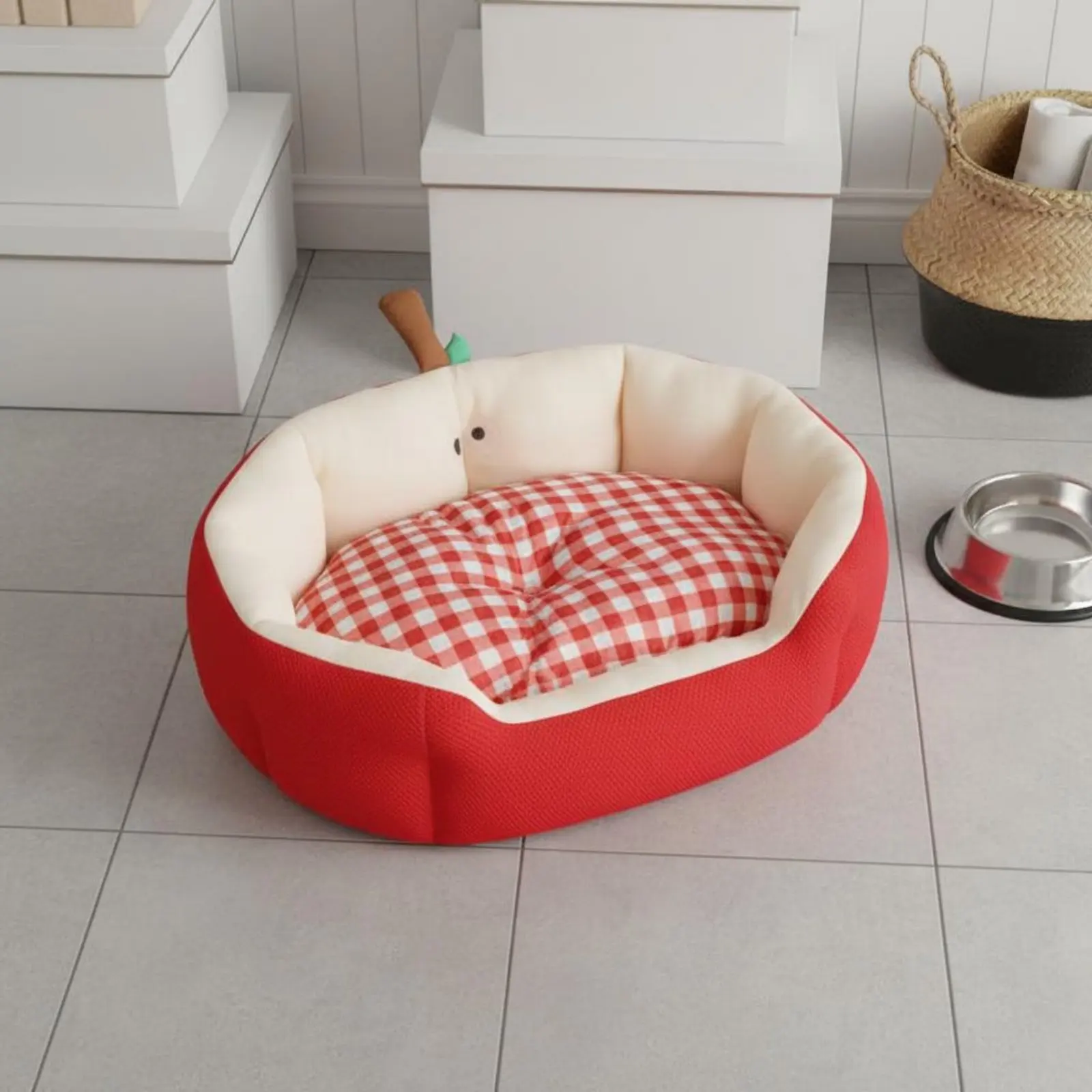 Cama plátano transpirable para gatos con borde soporte – Ideal verano - imagen 3