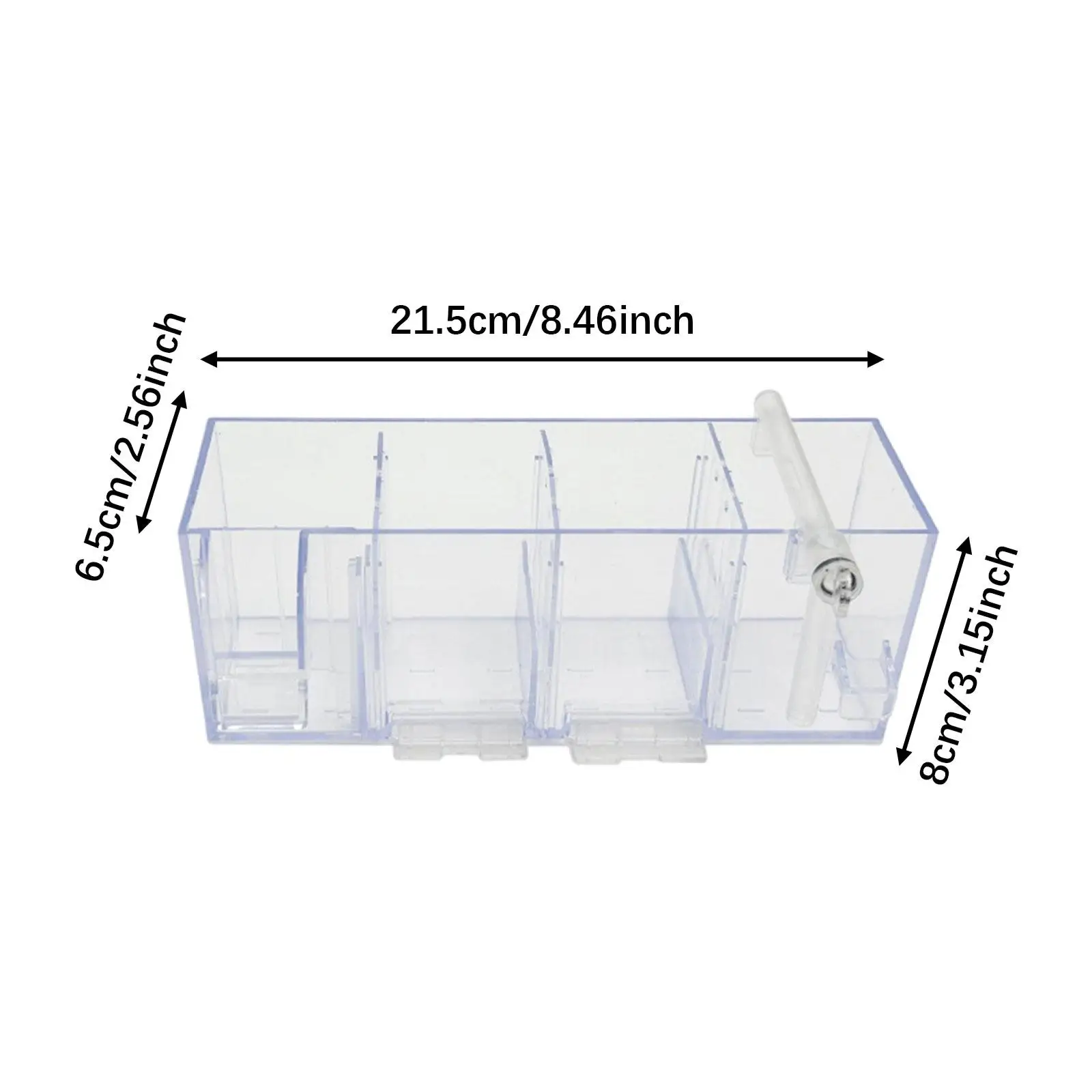 Fish Tank External Filter Box Filtration System Fish Tank Accessory, Lightweight Water Purifier, Aquarium Hang on Back Filter
