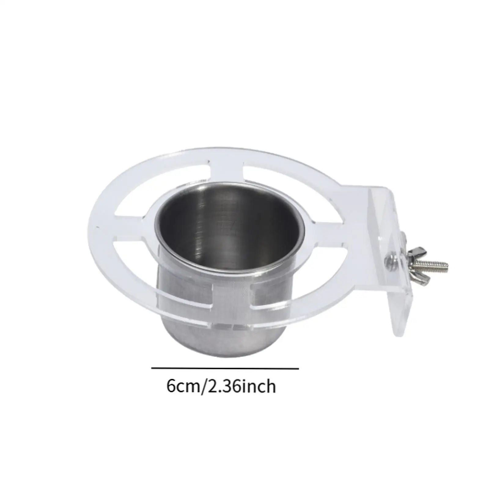 Bird Feeding Dish Cups Stainless Steel for Cockatiel Small Animal Parakeet