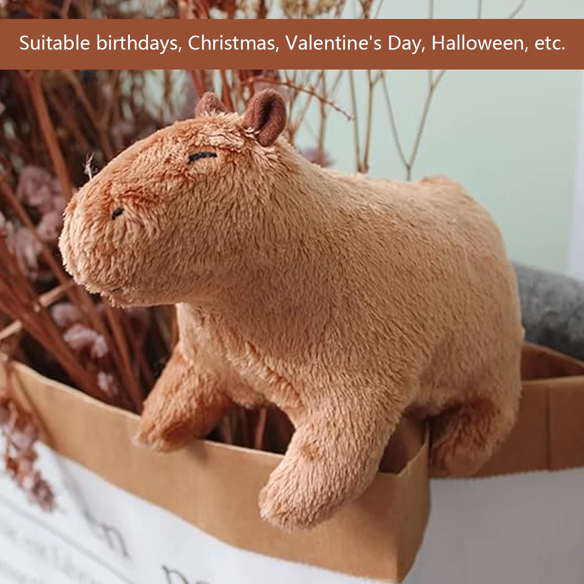 Peluche de capibara realista adorable para perros pequeños y medianos - imagen 3